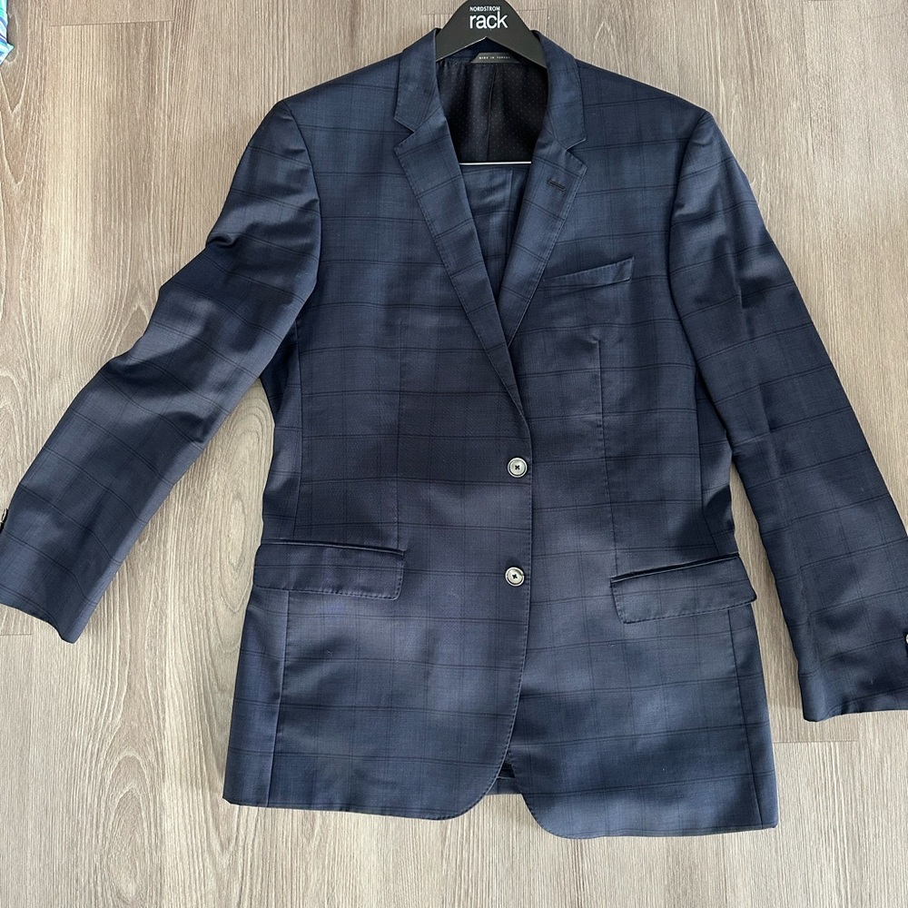 Men’s Hugo Boss Slim Fit Navy Blue Extra Slim Fit Suit | 44L